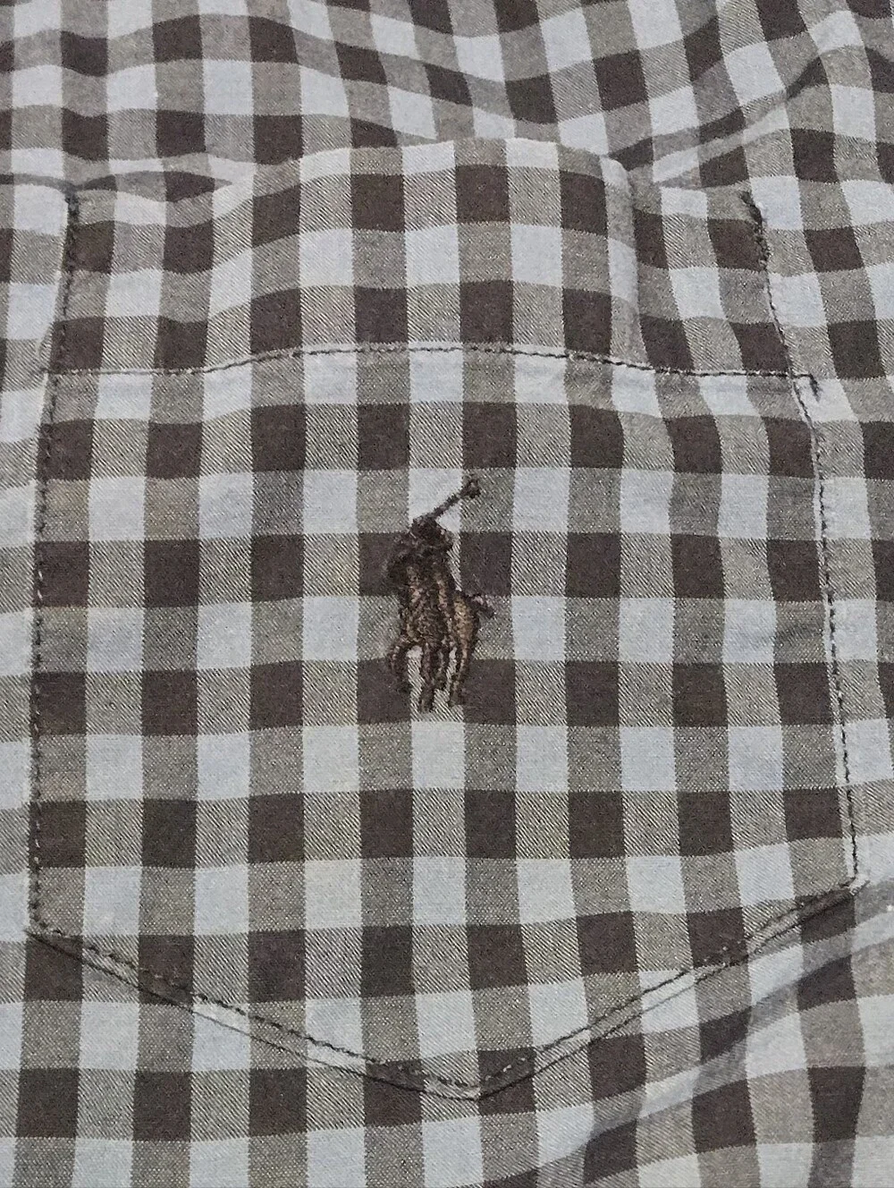 Ralph Lauren Boys Shirts Lot of 2 Navy Gingham Button Down Size 8 Cotton